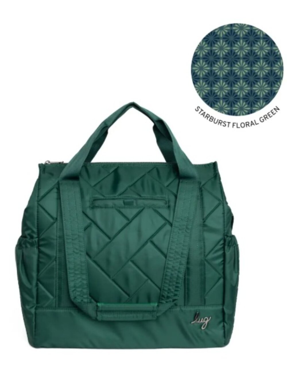 Lug Yacht Carry-All Zip-Top Tote Wickedly Green